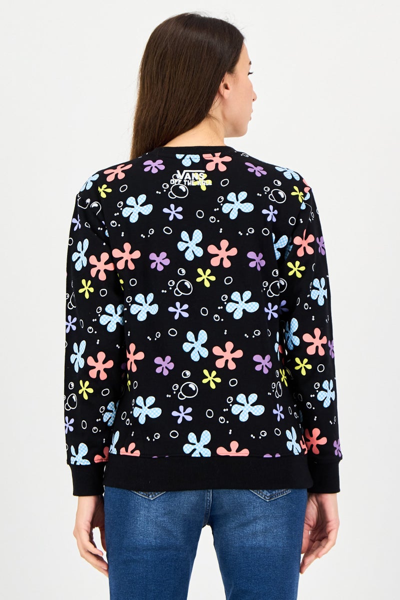 VANS Women Sportswear Fit Long Sleeve Outdoor Sweatshirt, Multicolor - Image 3