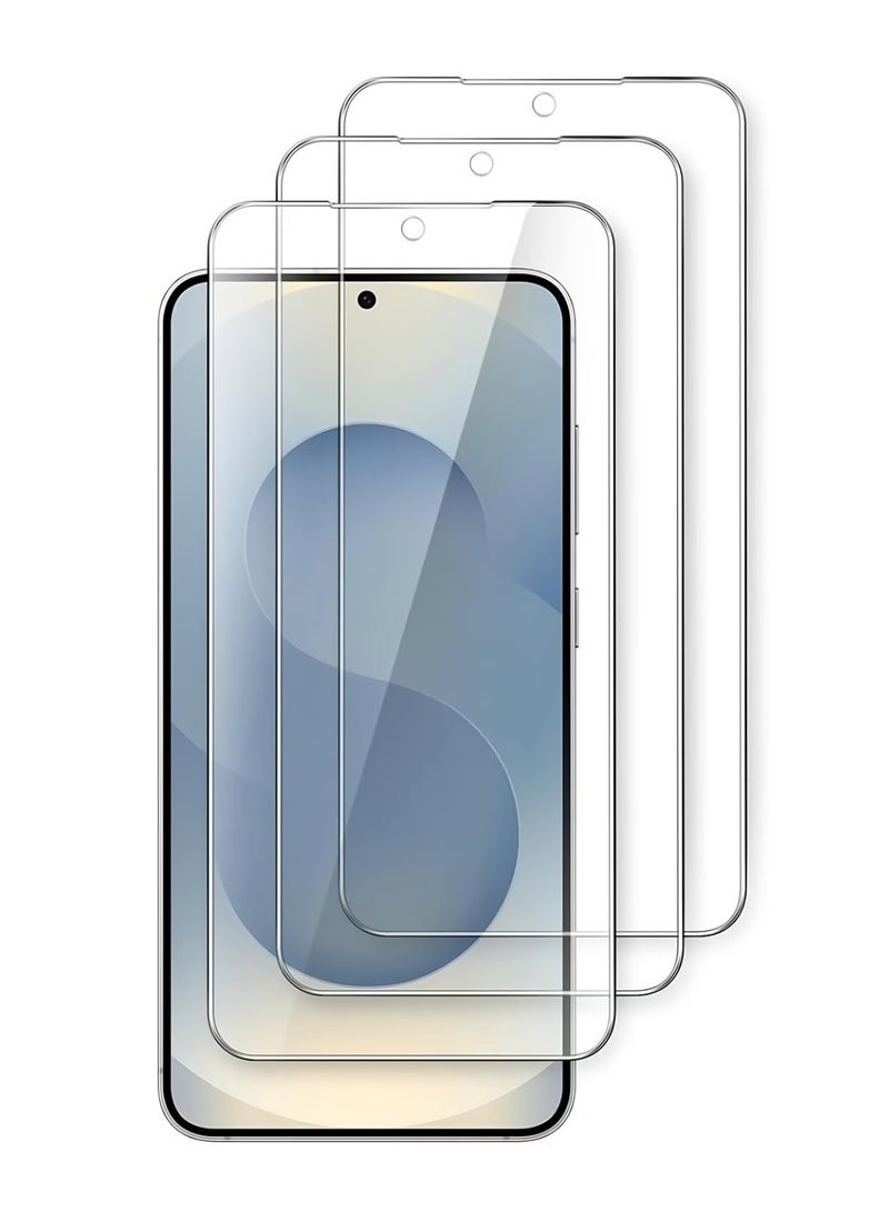 ELTRAZONE Samsung Galaxy S25 Screen Protector – 3-Pack Anti-Scratch Ultra Resistant Clear Protective Tempered Glass for Samsung Galaxy S25 5G 6.2-Inch – Maximum Clarity, Scratch Protection, Easy Installation - Image 1