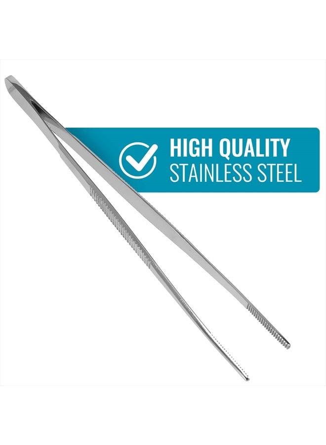 Mabis MABIS Surgical Tweezers and Dressing Forceps, 5.5 inches long, Serrated, Stainless Steel - Image 4