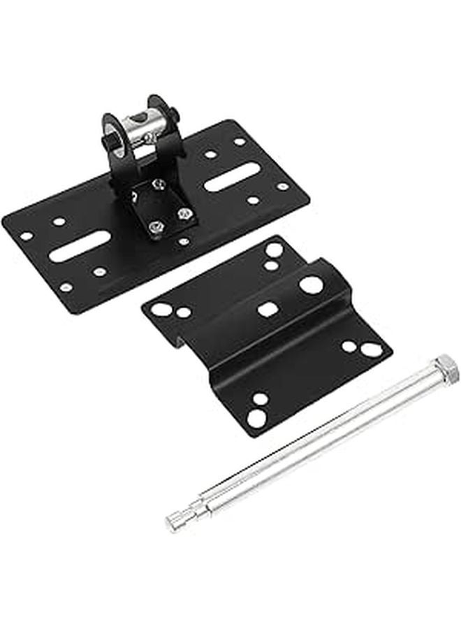 Wall Mounted Speaker Rack Adjustable Sturdy Cable Management Black - Image 1