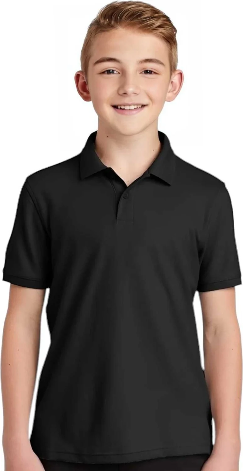 Tezzgelsin 3-Piece Boys Cotton Polo Collar T-Shirt Daily and School Uniform School T-Shirt
