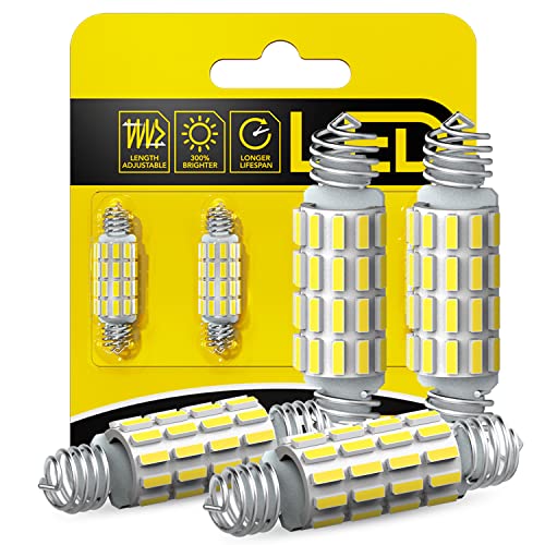 AUXITO 578 LED Bulbs 211-2 212-2 Festoon Bulb 39mm 41mm 42mm LED Lights Bulb 6500K White Extremely Bright 4014 SMD for Car Truck LED Interior Dome Map Door Courtesy Lights License Plate Bulbs, 4 Pack - Image 1