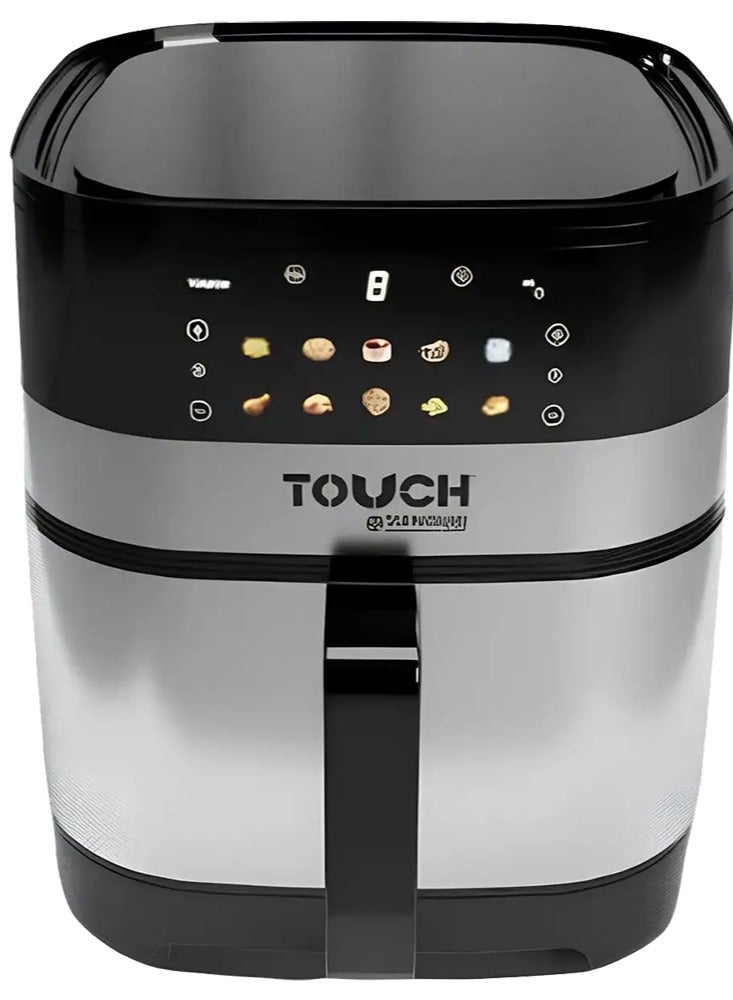 تاتش قلاية هوائية تاتش الزنوكي هيلثى بلس، 2400 وات، 8 لتر، شاشة ديجيتال تاتش، فضي، TOUCH-40695