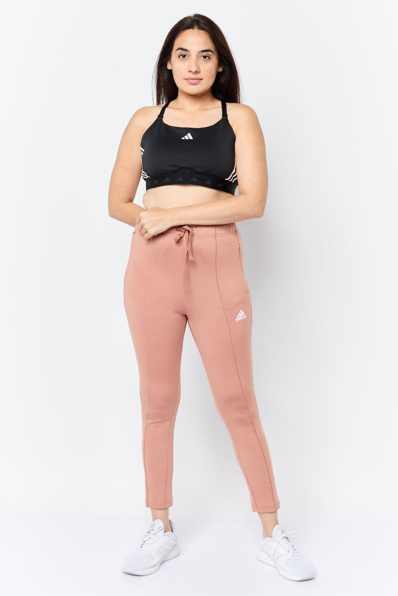 Adidas Women Slim Fit Outdoor Sweatpants, Light Brown  - Image 4