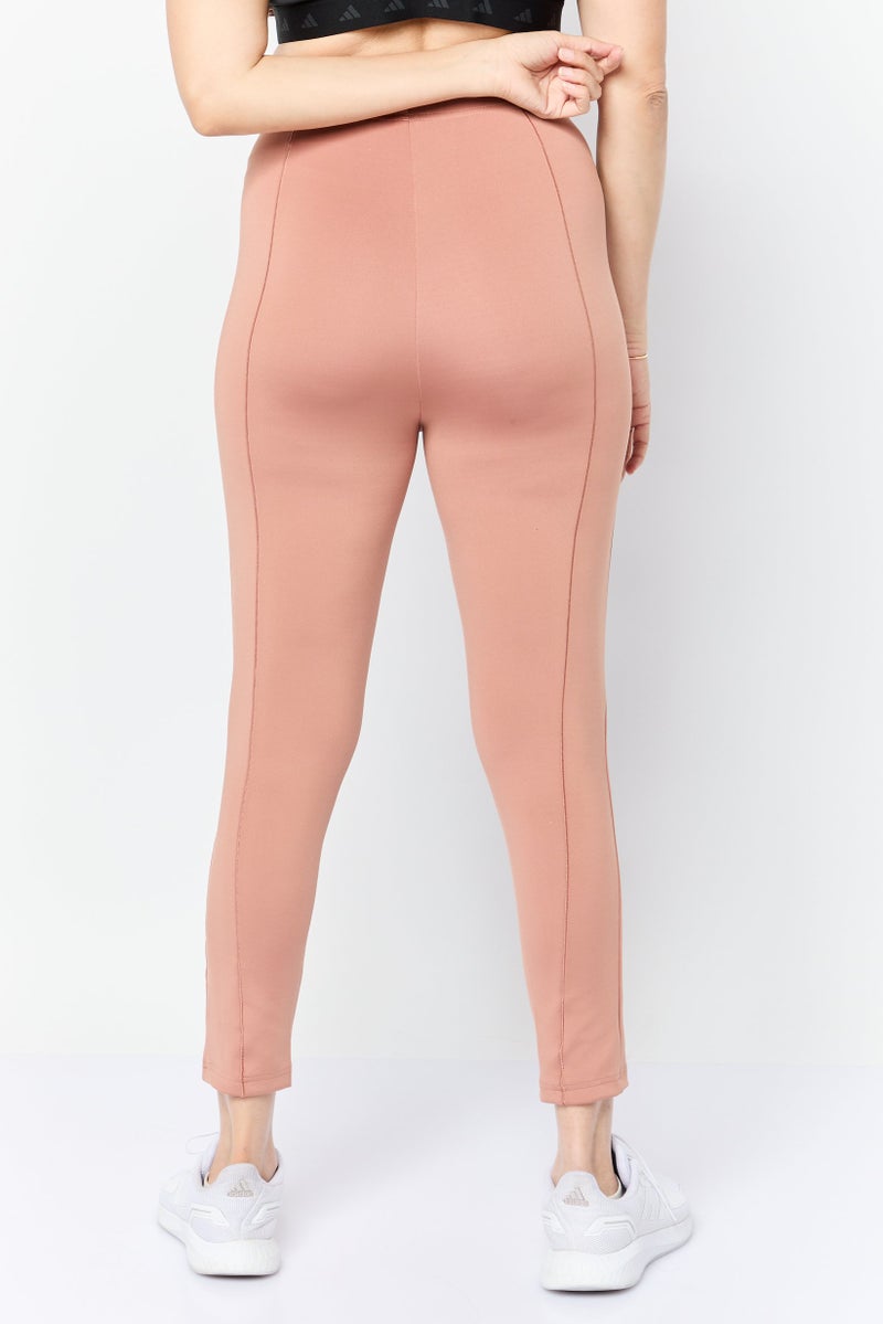 Adidas Women Slim Fit Outdoor Sweatpants, Light Brown  - Image 3