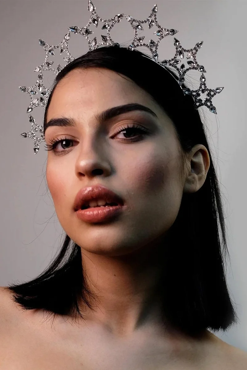 Bahels Crystal Stone Wedding Party Special Day Crown Hair Band