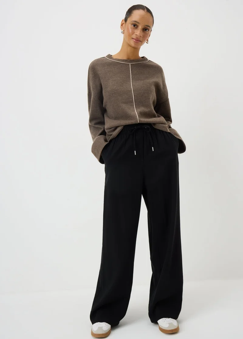 Matalan Chocolate Brown Cuffed Snit Top