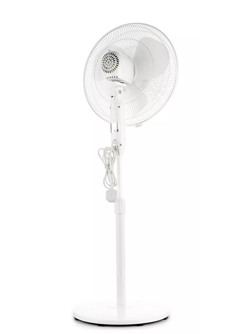 ClassPro Stand Fan, 3 Blades, 40W, White. - Image 4