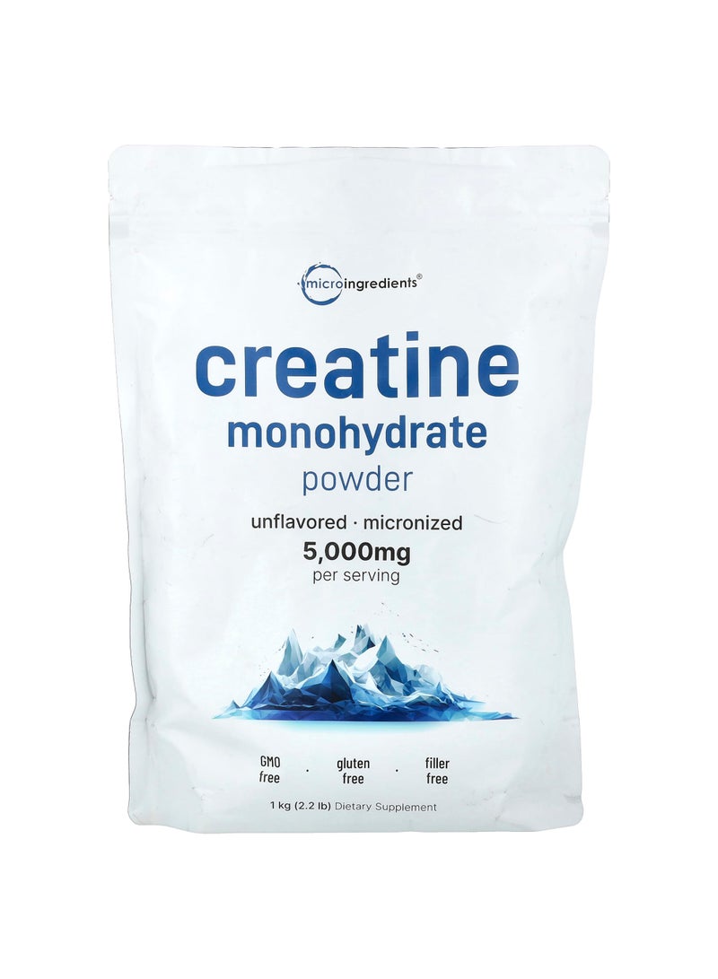 Creatine Monohydrate Powder, Unflavored, 2.2 lb (1 kg)