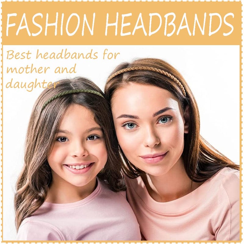 Springtime 12pcs Colorful Thin Headbands for Women 6mm Light Pigtail Skinny Hairbands for Girls Hard Teeth Headbands For Kids Teens - Image 2