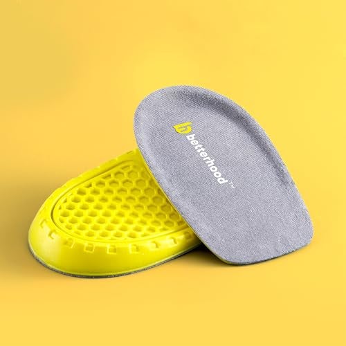 betterhood PosturePro Orthopedic Heel Pads for Heel Pain Relief | Extra Cushioning Heel Insoles | Shock Absorb Shoe Inserts for Men Women | All-day Comfort Heel Cushions (Size 8-11 UK, Pack of 1 Pair) - Image 1