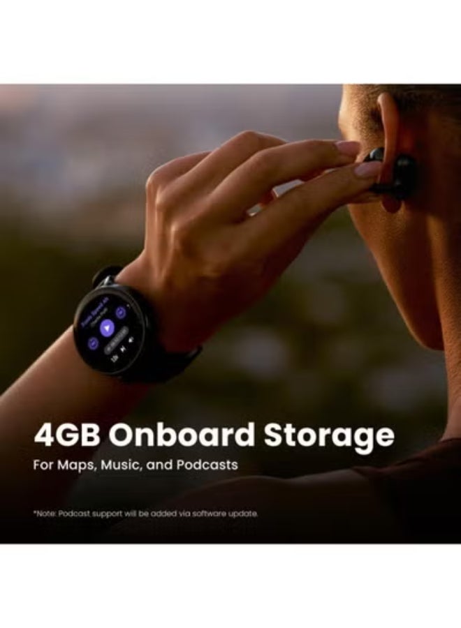 أمازفيت ساعة Active Max الذكية بشاشة AMOLED بحجم 1.5 بوصة، بطارية تدوم 25 يومًا، خرائط غير متصلة، GPS، سعة 4GB، أكثر من 170 وضع رياضي، مقاومة للماء حتى 5 ATM، جهاز تتبع معدل ضربات القلب والنوم لهواتف Android و iPhone - Image 4