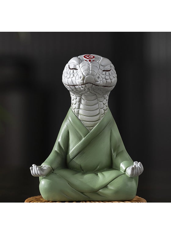 Generic Mini Zen White Fox Succulent Pot Decor White python 