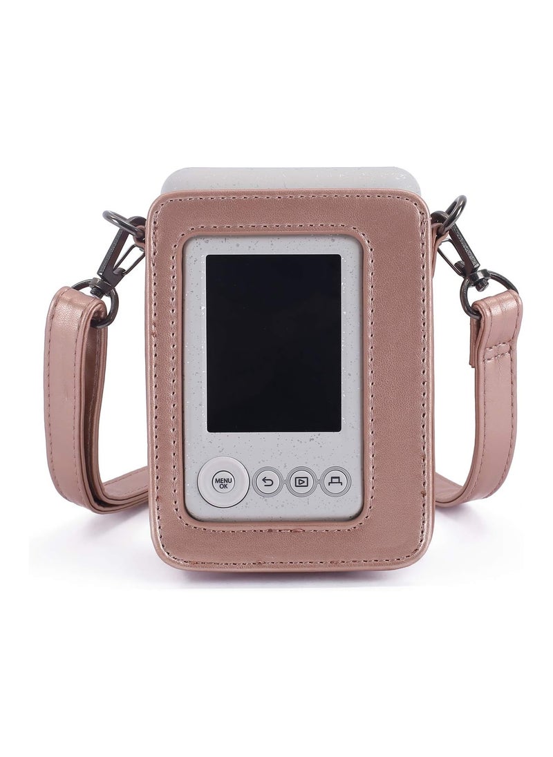 General Protective Case Compatible with Instax Mini Liplay Hybrid Instant Camera and Printer, Soft PU Leather Case with Removable/Adjustable Shoulder Strap  - Image 4