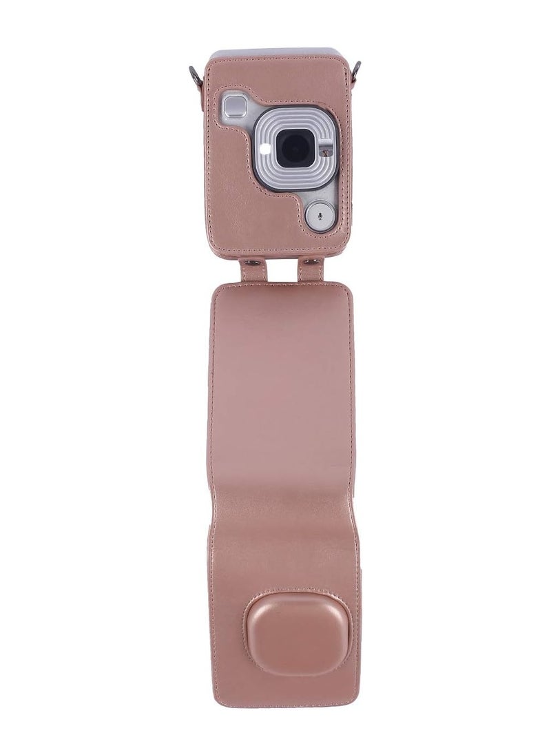 General Protective Case Compatible with Instax Mini Liplay Hybrid Instant Camera and Printer, Soft PU Leather Case with Removable/Adjustable Shoulder Strap  - Image 5
