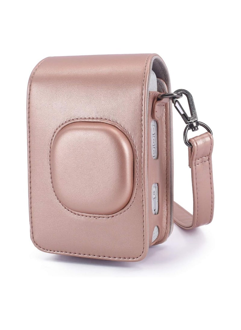 General Protective Case Compatible with Instax Mini Liplay Hybrid Instant Camera and Printer, Soft PU Leather Case with Removable/Adjustable Shoulder Strap  - Image 1