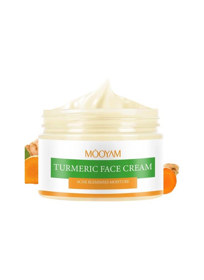 Generic - Turmeric Face Cream, Face Moisturizer for Women, Day & Night Cream, Turmeric Facial Cream, Anti-Aging Moisturizing Facial Cream for All Skin Types, 1.76 Oz - Image 1