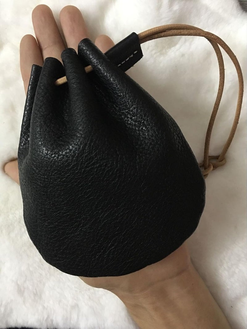 Analys CC Fantastic Workmanship Genuine Leather Drawstring Coin Purse - Image 5