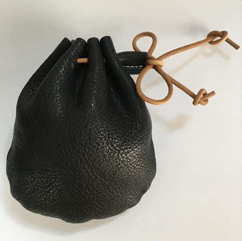 Analys CC Fantastic Workmanship Genuine Leather Drawstring Coin Purse - Image 2