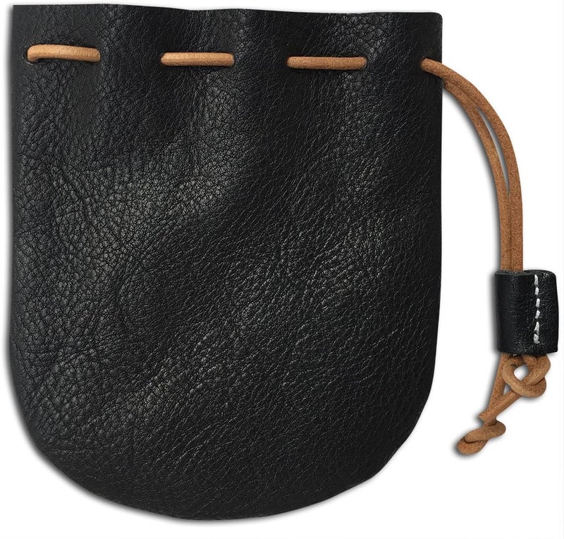 Analys CC Fantastic Workmanship Genuine Leather Drawstring Coin Purse - Image 1