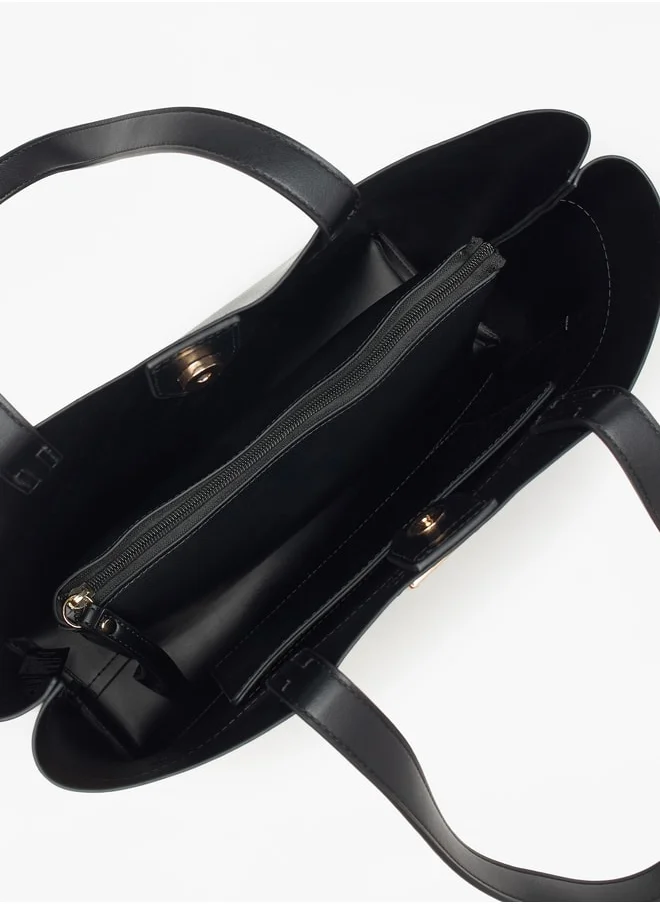 Celeste Solid Tote Bag with Pouch