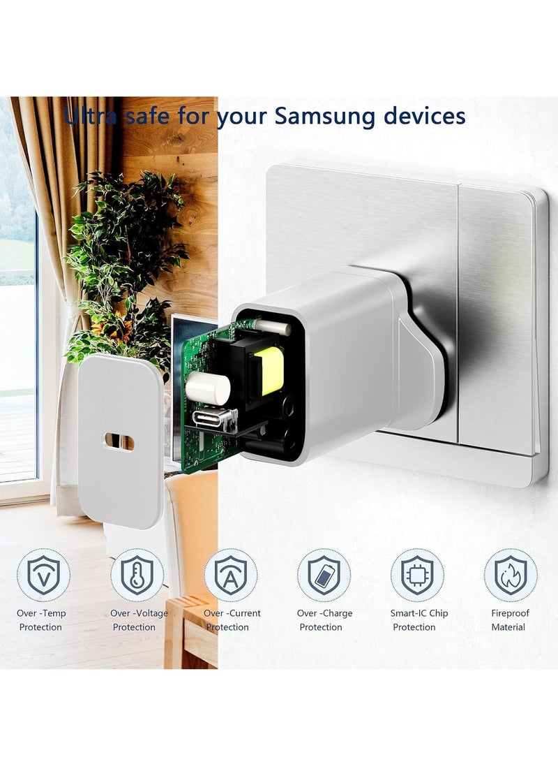 بيوينتي NEW 25W USB-C Super Fast Charger Adapter for Samsung Galaxy Devices - White - Image 4