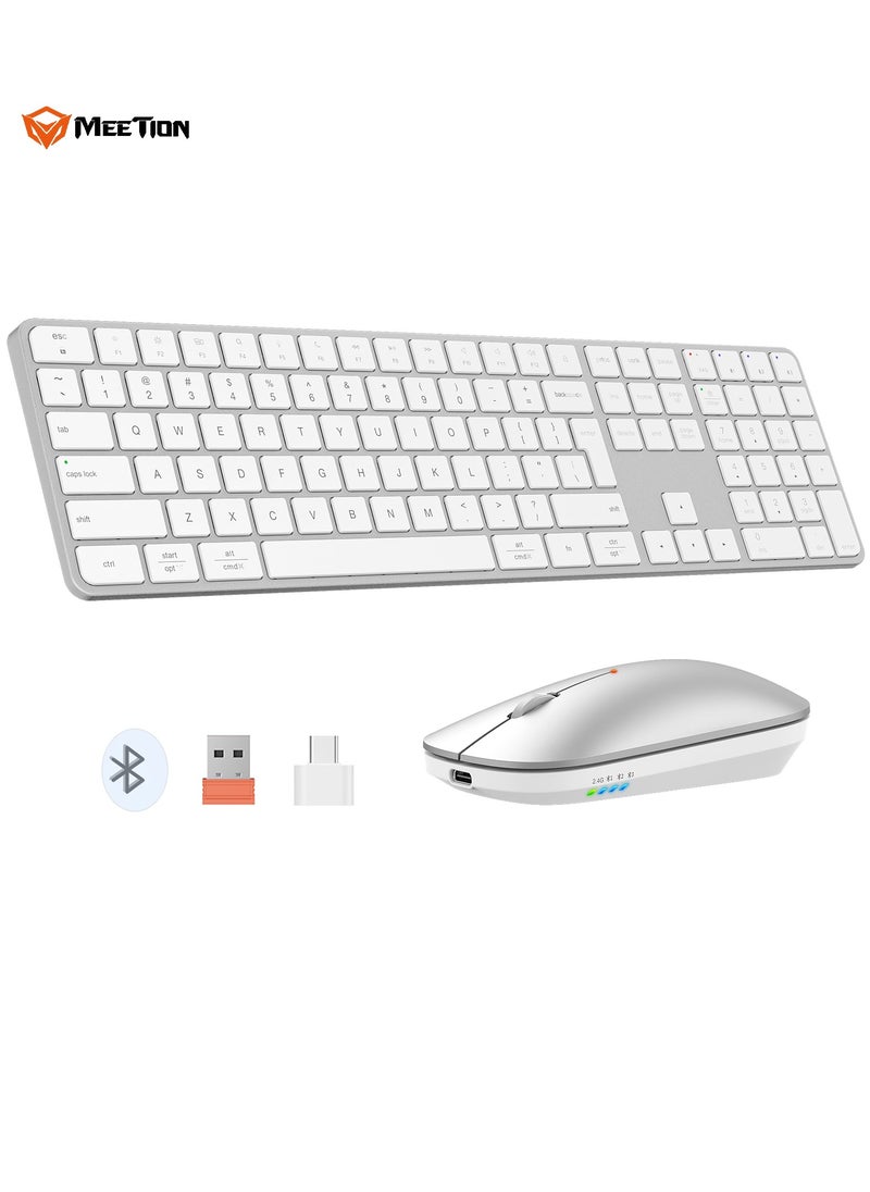 Meetion MEETION Ultra-Thin Full-Size Wireless Office Combo iKey C230 Universal Synchronization Protocol 2.4 Wireless & Bluetooth Dual Mode Redefine the Seriousness of Aesthetics  - Image 1