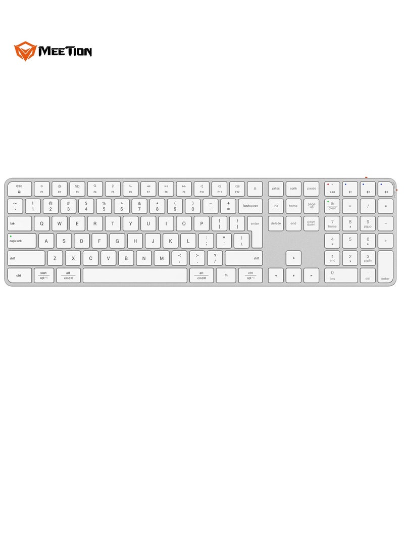 Meetion MEETION Ultra-Thin Full-Size Wireless Office Combo iKey C230 Universal Synchronization Protocol 2.4 Wireless & Bluetooth Dual Mode Redefine the Seriousness of Aesthetics  - Image 2
