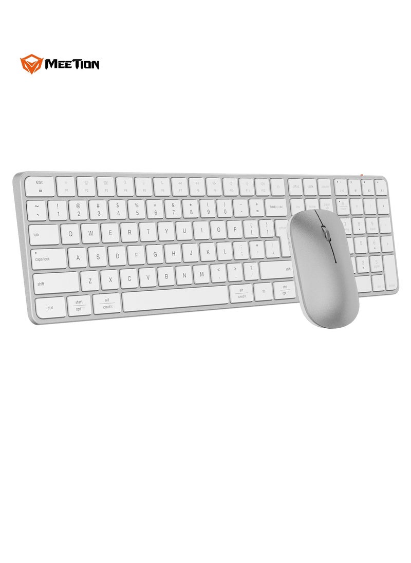 Meetion MEETION Ultra-Thin Full-Size Wireless Office Combo iKey C230 Universal Synchronization Protocol 2.4 Wireless & Bluetooth Dual Mode Redefine the Seriousness of Aesthetics  - Image 4