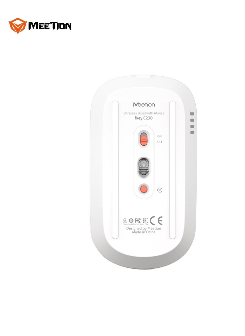 Meetion MEETION Ultra-Thin Full-Size Wireless Office Combo iKey C230 Universal Synchronization Protocol 2.4 Wireless & Bluetooth Dual Mode Redefine the Seriousness of Aesthetics  - Image 5