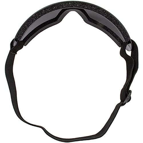 Birdz نظارات Birdz Eyewear Wing للقفز بالمظلات بإطار أسود وعدسات مدخنة تصميم رائع للرؤية المحيطية. حشوة مريحة من الفوم النيوبرين، حزام رأس قابل للتعديل - Image 4