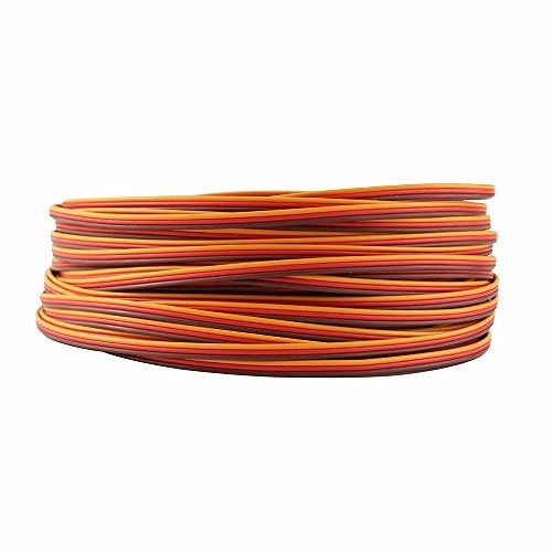 OliYin 50 feet Servo JR Color Extension Cable 3p Line Futaba JR Aircraft Model Wire 30 cores 0.08mm 1.2mm - Image 3