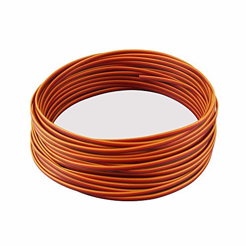 OliYin 50 feet Servo JR Color Extension Cable 3p Line Futaba JR Aircraft Model Wire 30 cores 0.08mm 1.2mm - Image 2
