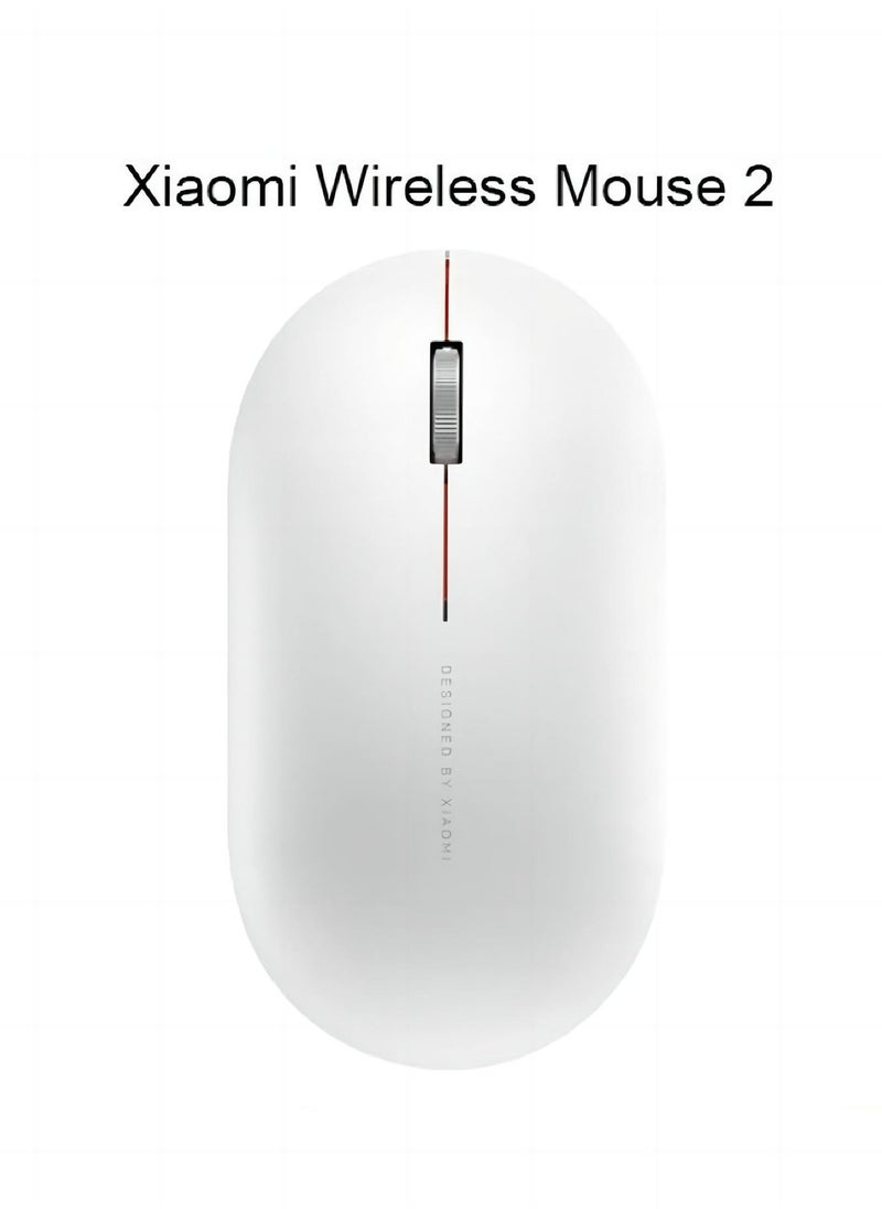 Xiaomi - Xiaomi Mouse 2 rechargeable USB wireless 2.4GHz wireless mouse dual-mode game mouse. Game office laptop specific computer mouse - Image 1