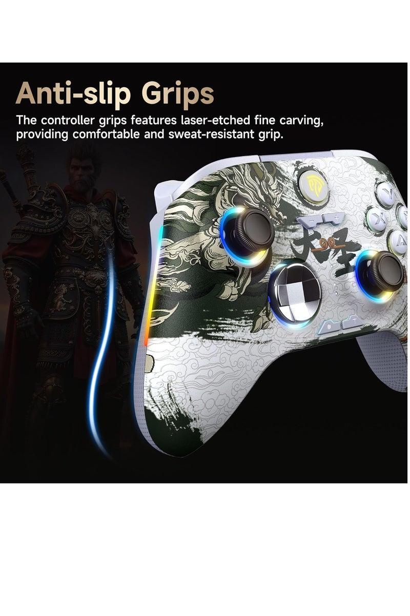 EasySMX X15 PC Controller - Enhanced Wireless Bluetooth Controller with Hall Joysticks/Hall Triggers/RGB Lighting - No Stick Drift, No Dead Zone - Work for Windows PC, Android, Steam and Switch - Image 2