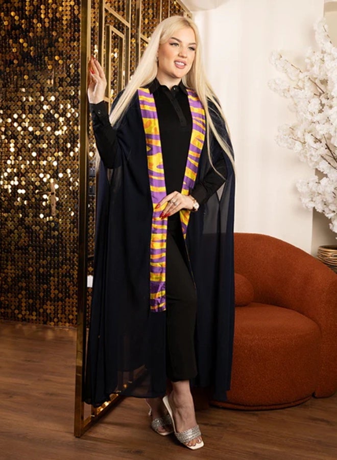 زمرد قفطان كويتي شيفون  - Image 2