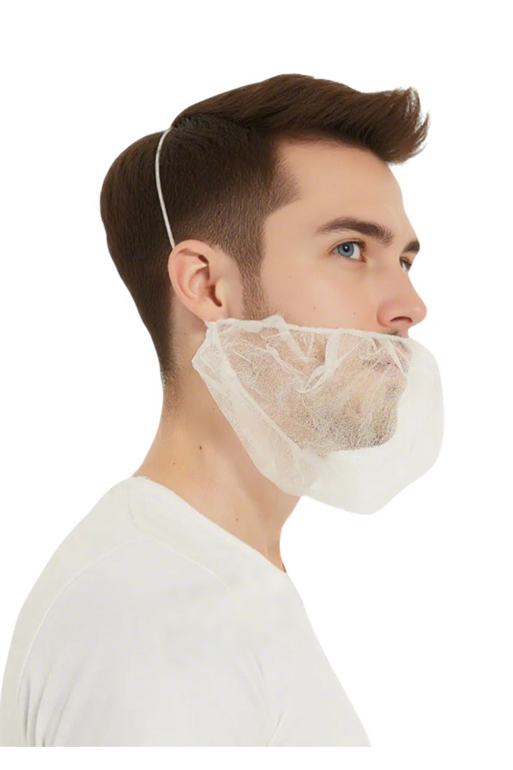 مازكو طقم الحماية الصحي ٣ في ١ – ‎١٠٠‎ غطاء شعر أسود + ‎١٠٠‎ غطاء لحية أبيض + ‎١٠٠‎ غطاء حذاء مقاوم للماء (٥٠ زوجًا) – للمطبخ، الصالون، المستشفى، التنظيف والاستخدام الصناعي - Image 4