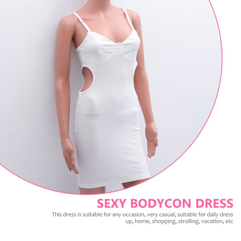 1pc Waist Hollow Out Dress Strap Dress Dress for Women - Image 5