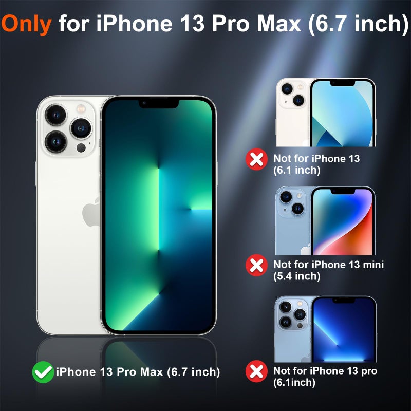 SUPFINE Magnetic for iPhone 13 Pro Max Case (Compatible with MagSafe) (Military Grade Drop Protection) Slim Translucent Matte Shockproof with Anti-Fingerprint Phone Case,Red - Image 2