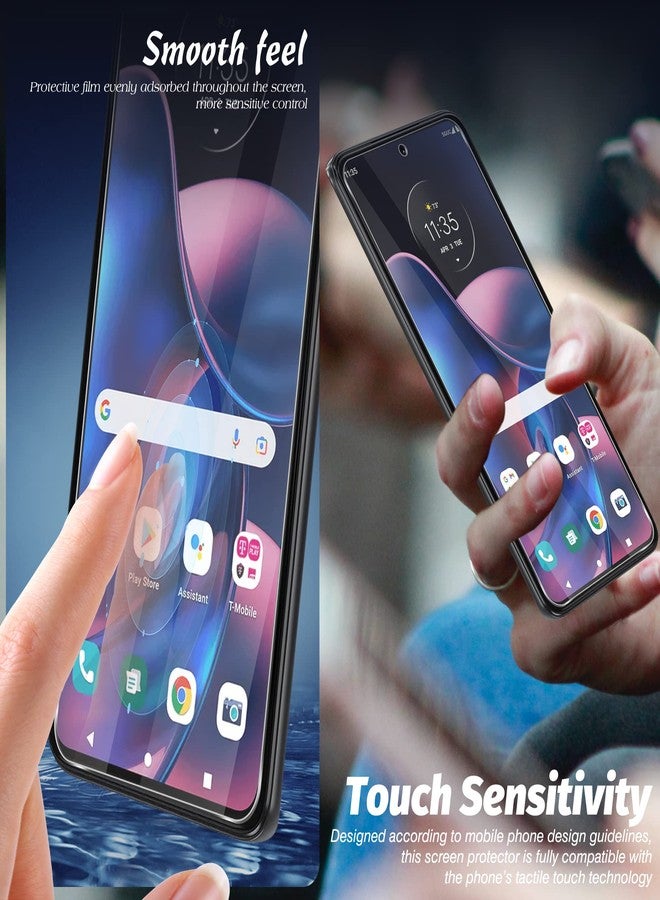 Orzero (3 Pack) Tempered Glass Screen Protector Compatible for Motorola Moto Edge 2022 6.6 inches (Not for Moto Edge 2021), High Definition 2.5D Arc Edges 9H Anti-Scratch Bubble-Free - Image 5