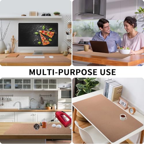 Bloss Gold Desk Mat 31.5x15.7 Inches, Desk Matt for Desktop, Waterproof Large Desk Pad, Computer Mat for Office/Home/Decor/Christmas Desk Mat - Image 3