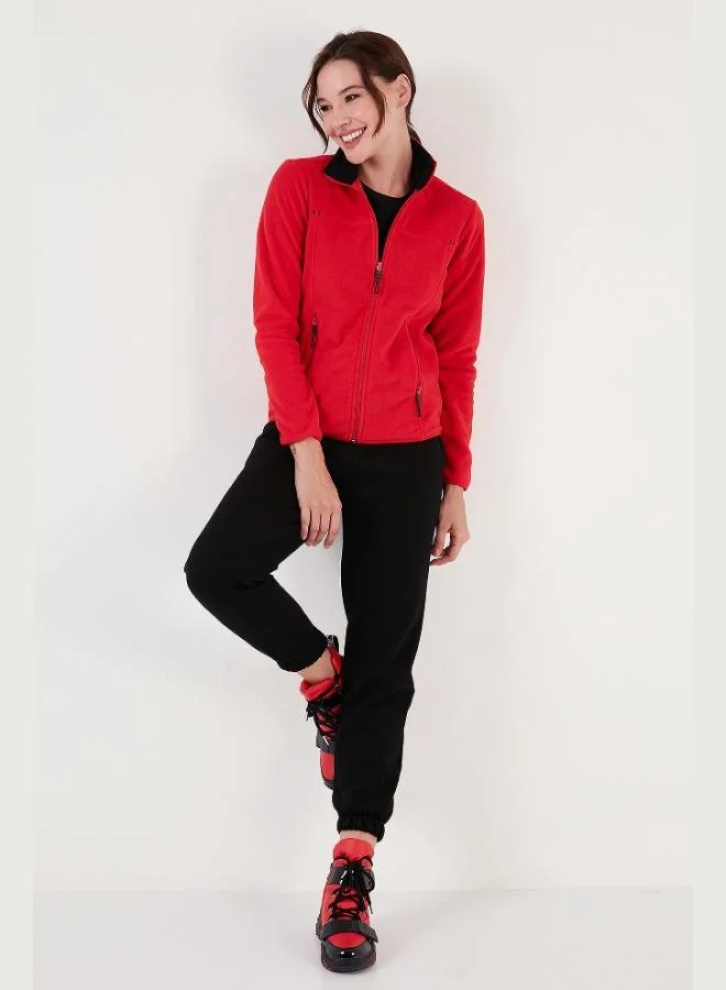 ليلا ليلا كارديجان صوف نسائي بقصة ضيقة مقاوم للتكتل وغير قابل للاتساخ بسحاب وجيوب