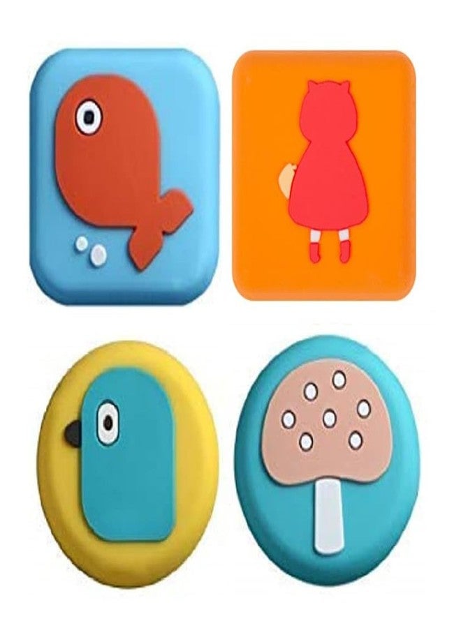 KIPSOME Door Stoppers Wall Protector Buffer Guard,Wall Door Handle Stopper Self Adhesive Silicone Anti Collision Door Bumper Shockproof Crash Pad Sticker for Door Handle Furniture (Pack of 4) - Image 1