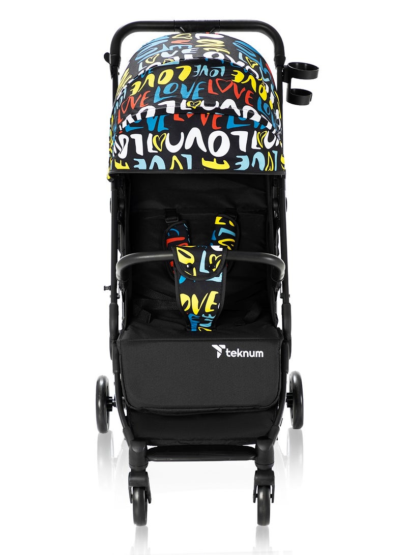 TEKNUM Travel Zen Stroller With Coffee Cup Holder - Love - Image 4