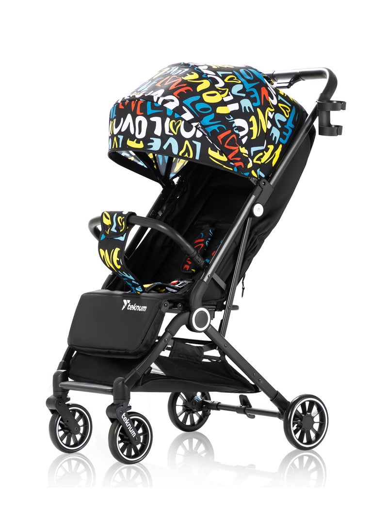 TEKNUM Travel Zen Stroller With Coffee Cup Holder - Love - Image 5