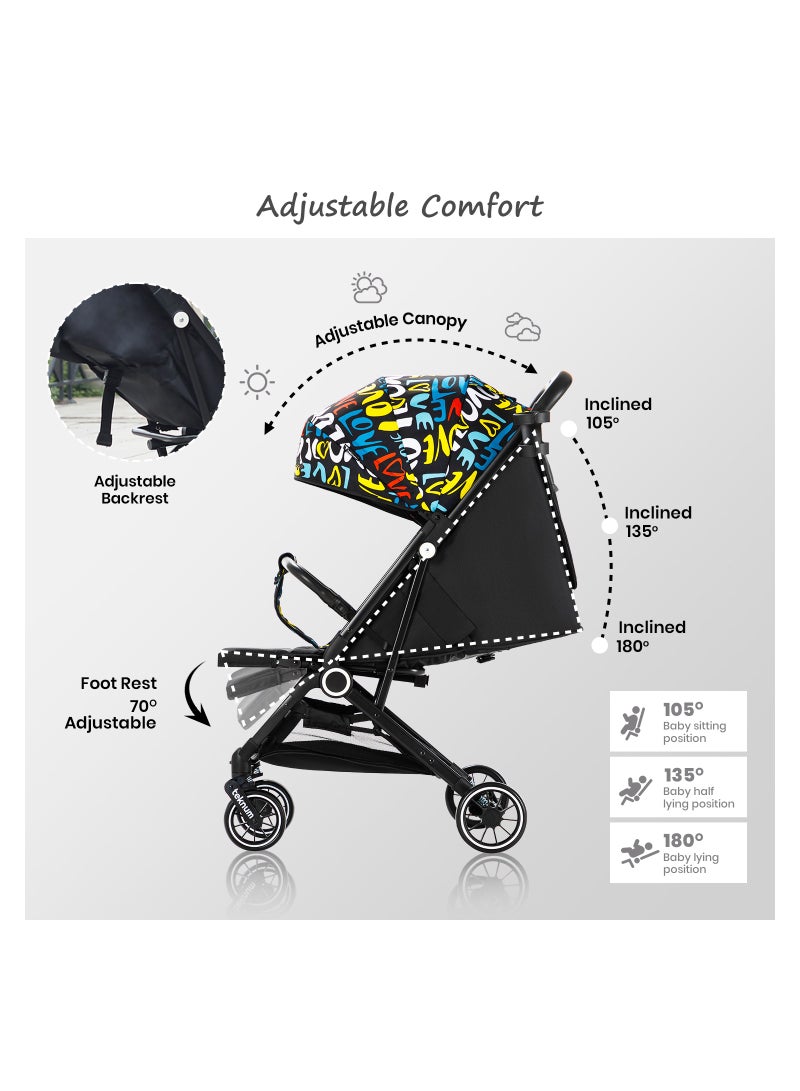 TEKNUM Travel Zen Stroller With Coffee Cup Holder - Love - Image 3