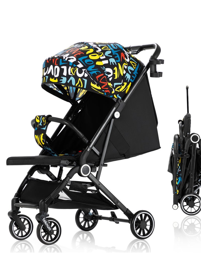 TEKNUM Travel Zen Stroller With Coffee Cup Holder - Love - Image 1