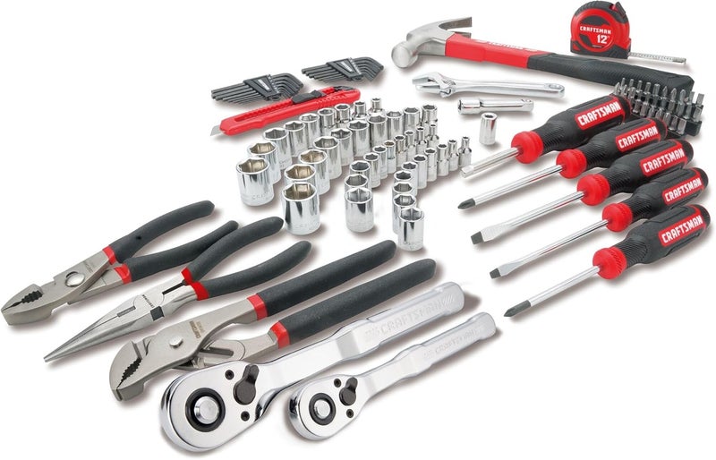 CRAFTSMAN مجموعة أدوات ميكانيكية من كرافتسمان تتكون من 102 قطعة مع مفتاح ربط منخفض الملف - Image 4