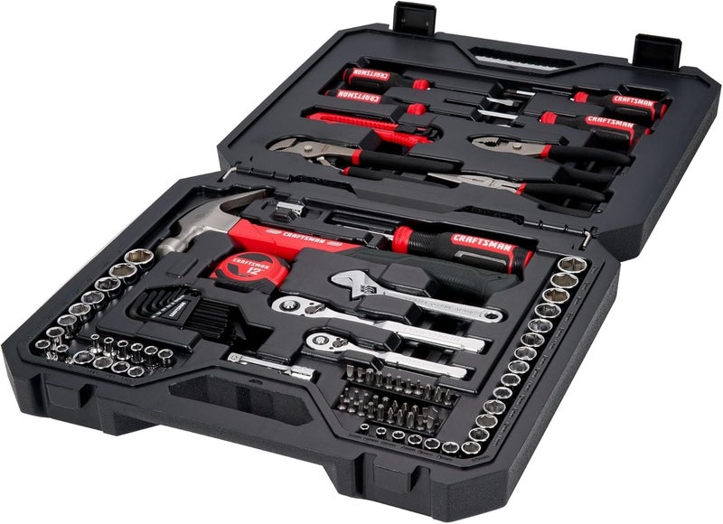 CRAFTSMAN مجموعة أدوات ميكانيكية من كرافتسمان تتكون من 102 قطعة مع مفتاح ربط منخفض الملف - Image 5