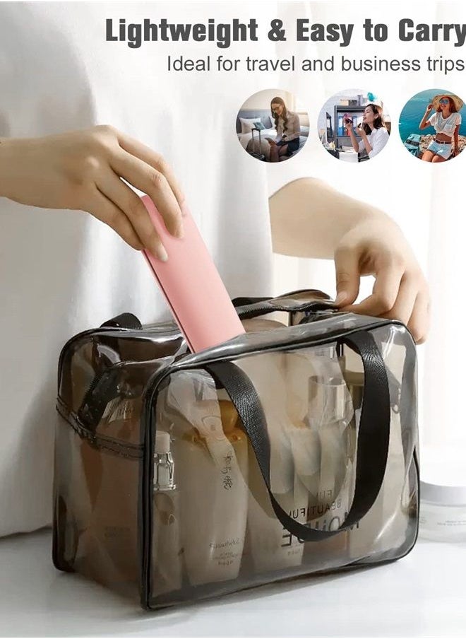 FERYES - Large Travel Makeup Brush Holder, Magnetic Anti-fall Out Silicon Portable Cosmetic Face Brushes Holder, Soft and Sleek Makeup Tools Organizer for Travel- (8.27 * 2.36 * 1.57) - Image 1